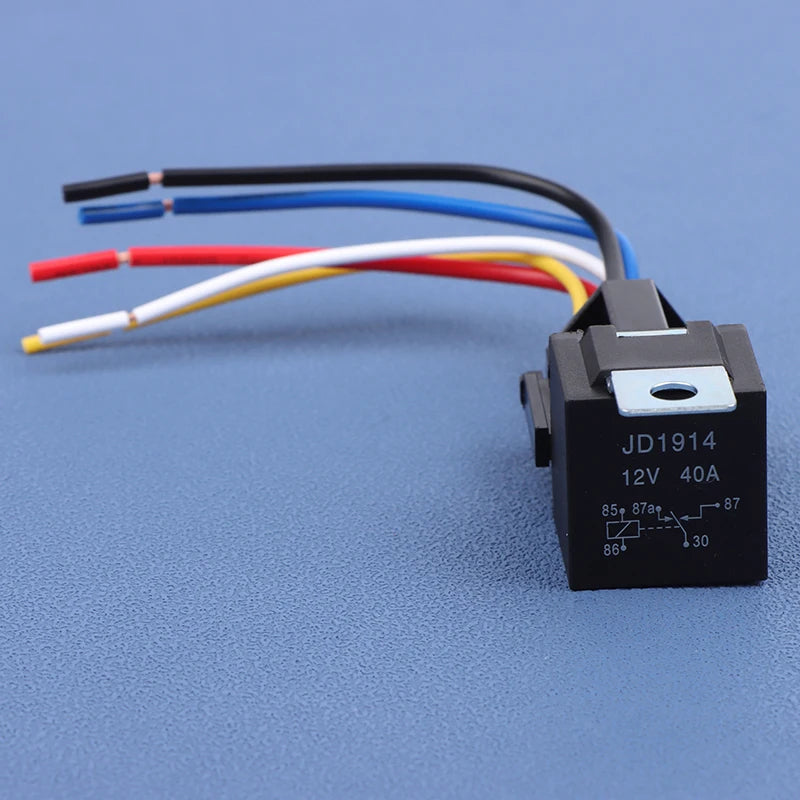 Relay 40A 12 Volt 5 Pin w/ Connector