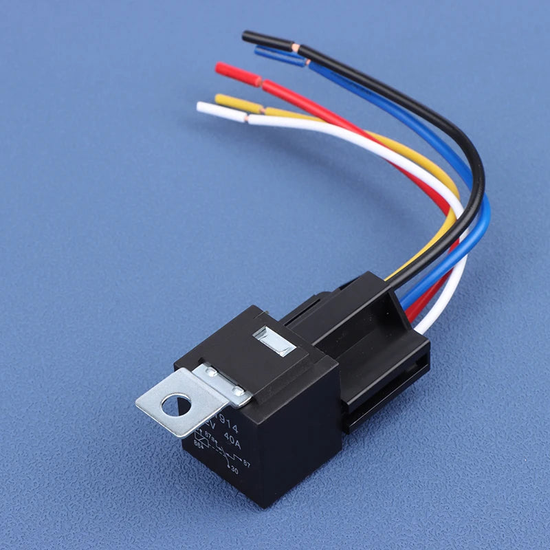 Relay 40A 12 Volt 5 Pin w/ Connector