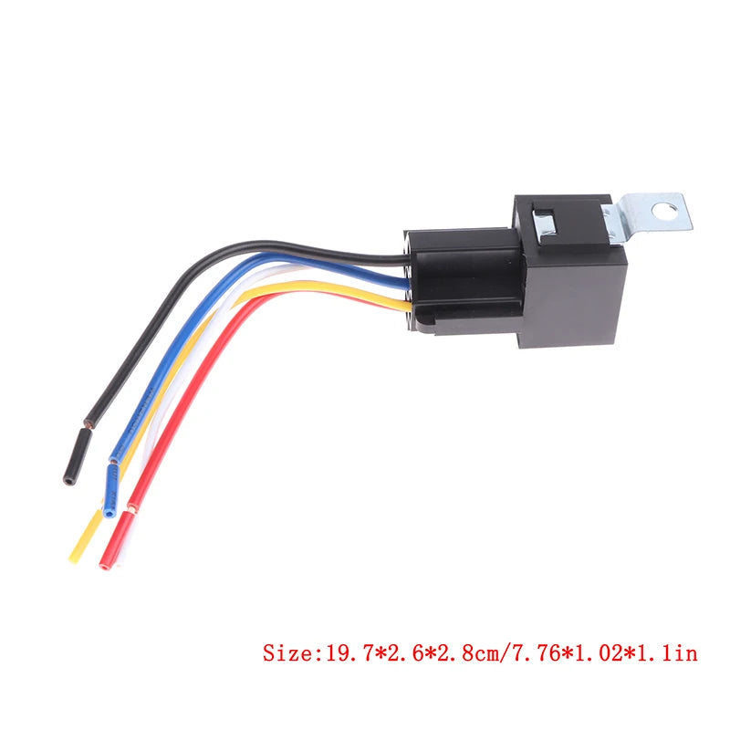 Relay 40A 12 Volt 5 Pin w/ Connector