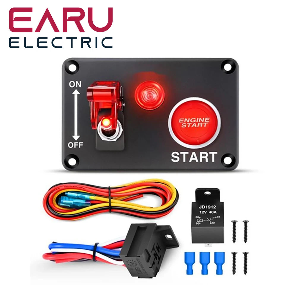 Ignition / Start Switch Panel w/ Light and Relay