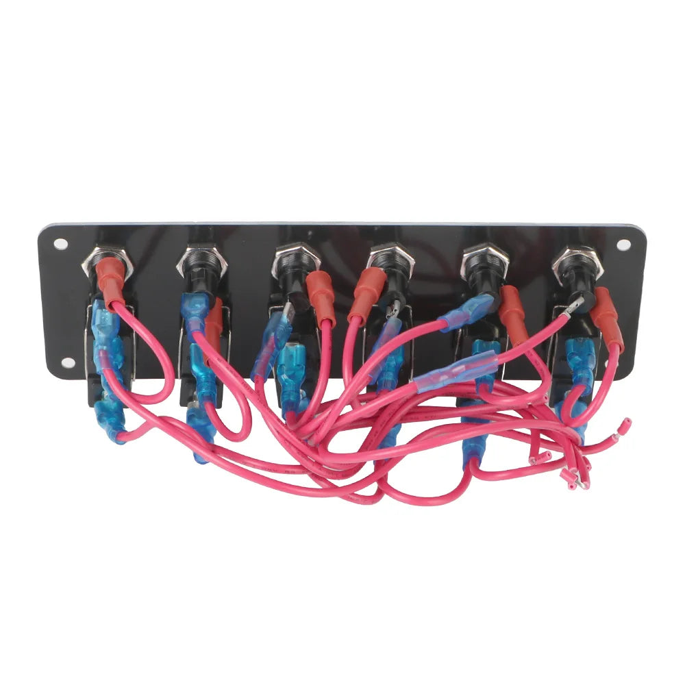 6 Gang Switch Panel w/ Fuses