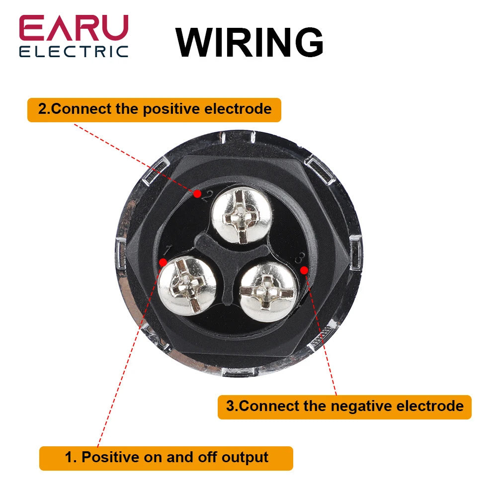 Engine Start Button Switch 12V 50A 3 Pin SPST Momentary