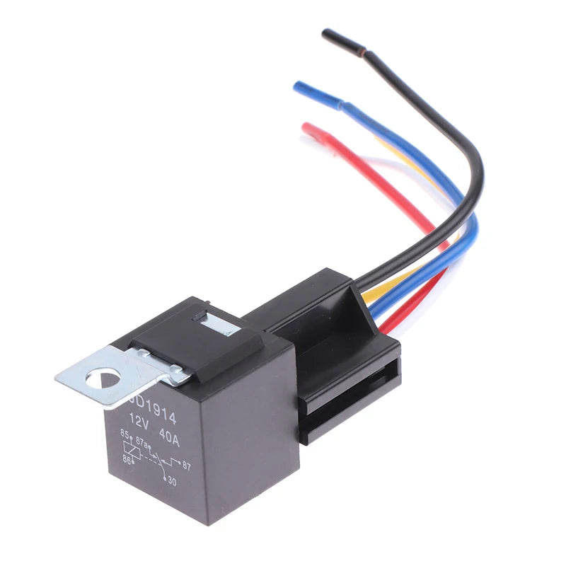 Relay 40A 12 Volt 5 Pin w/ Connector